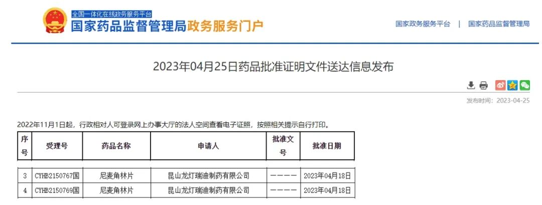 年销13亿元！江西大生医药3类仿制药「尼麦角林片」申报上市