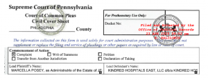 Kindred Hospital Philadelphia-Havertown Hit with Bedsore Wrongful Death Lawsuit