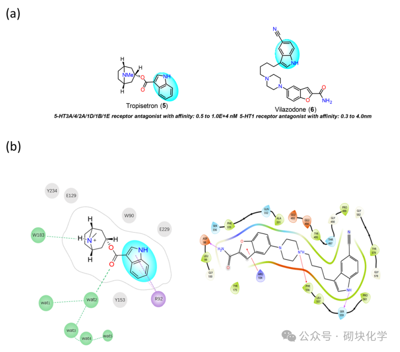 含吲哚药物结构与靶点，药理与SAR 研究归纳