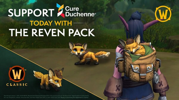 CureDuchenne Partners with Blizzard Entertainment and World of Warcraft for Limited-Time Charity Pet Program