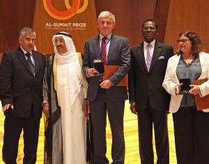 The Board of Trustees of the Al-Sumait Prize awards 3 African researchers in the field of health the 2024 prize.