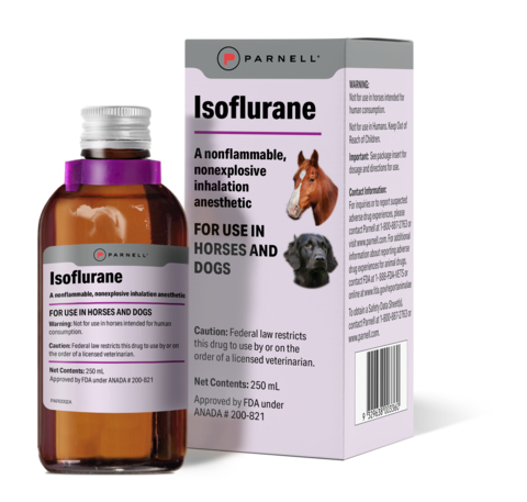 Parnell Expands Veterinary Anesthesia Portfolio with Isoflurane