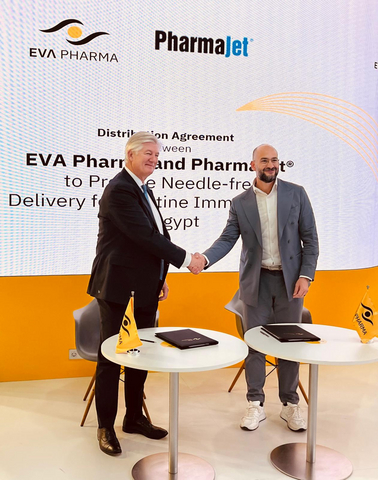 PharmaJet ®  Signs Distribution Agreement with EVA Pharma to  Provide Needle-free Injection Systems to Support Routine Polio  Immunization in Egypt