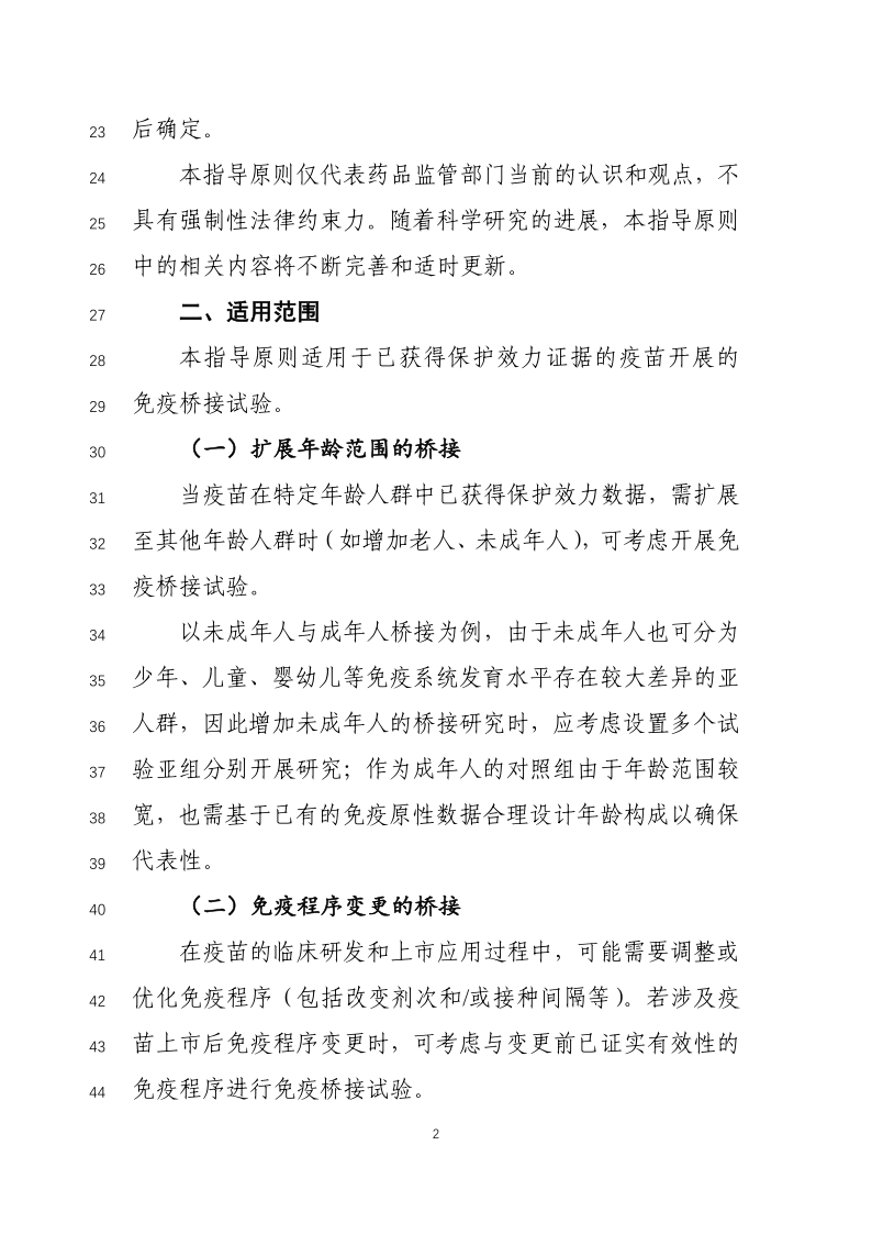 预防用疫苗免疫原性桥接临床试验原则发布