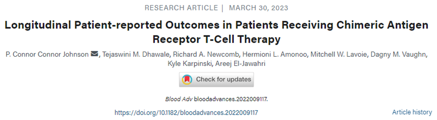 Blood Adv：探究成年恶性血液病患者在接受CAR-T细胞治疗后的生活质量和临床症状