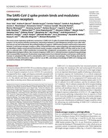 Dompé: New Published Data Point to Spike Protein Interactions with Estrogen Receptors as a cause for Coagulopathy in COVID-19 Patients, Signaling Sex Effects and a Path to Improved Vaccines