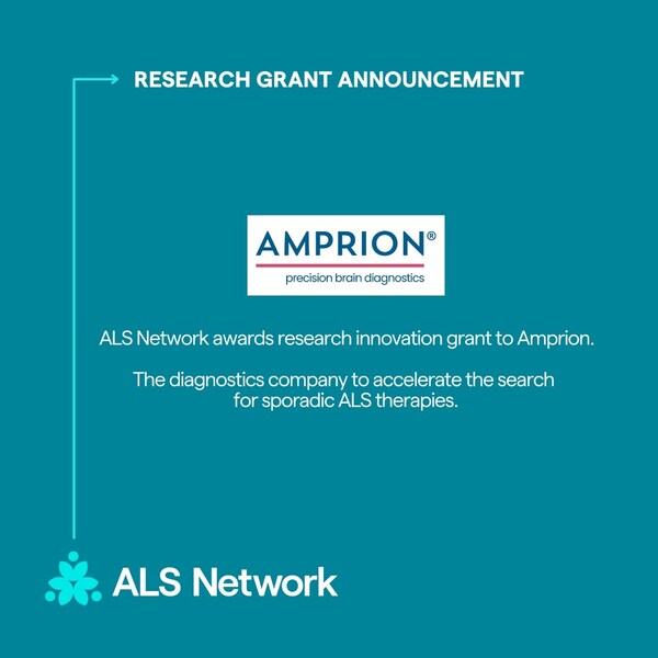 ALS Network Announces $100,000 Research Grant Awarded to Amprion, Inc.