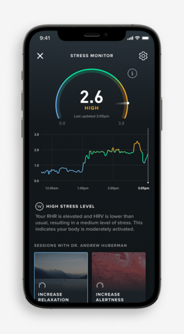 WHOOP Launches New Stress Monitor Feature: First Wearable to Measure Daily Stress Levels and Implement Stress Reduction Interventions in Real-Time