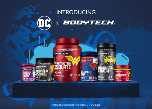 The Vitamin Shoppe's BodyTech® Sports Nutrition Brand and Warner Bros. Consumer Products Launch Exclusive Flavor Collaborations Inspired by Characters from the DC Universe including Superman, Batman, Wonder Woman, Black Adam and More