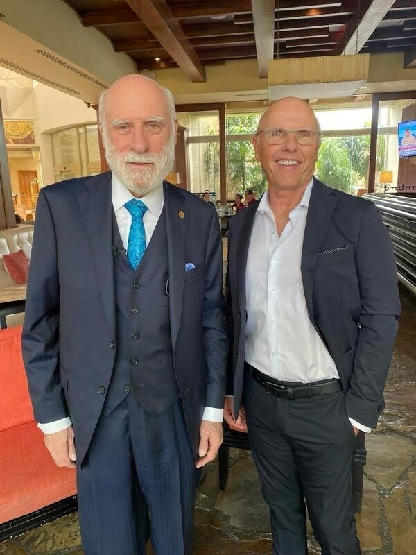 David McCourt and Vint Cerf speak on the 50th anniversary of the Internet on its past, present and future in an AI world