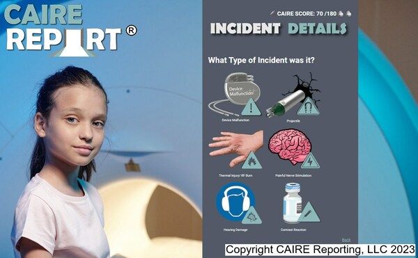 CAIRE Reporting, LLC Launches the First Comprehensive Adverse Incident Reporting Web Portal for Magnetic Resonance Imaging