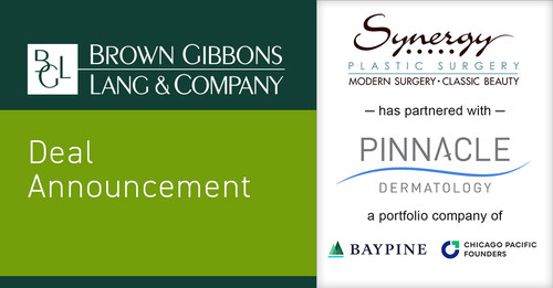 BGL Announces New Partnership Between Synergy Plastic Surgery and Pinnacle Dermatology