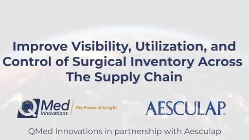 Aesculap, Inc. Partners with QMed Innovations, Inc. to Offer Surgical Instrument Tray Asset Management and Delivery Solution
